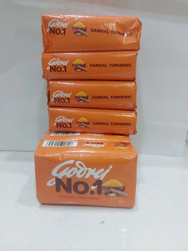 Godrej No 1 Sandal Turmeric Soap - 125 G X 4 Units