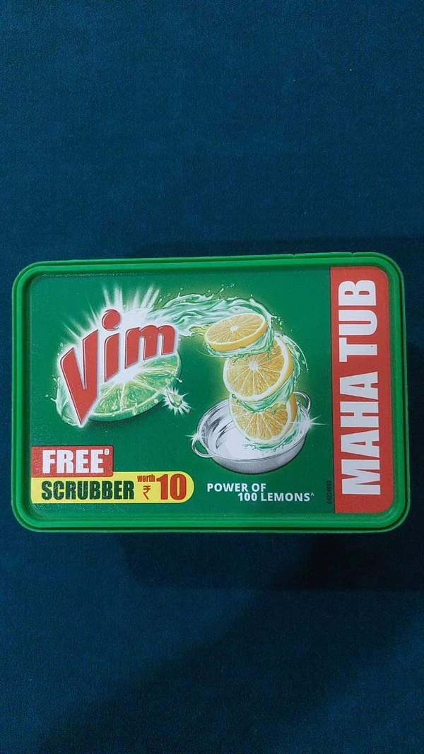 VIM MESS (વાસણ) CLEANER MAHA TUB - 500 G, LEMON