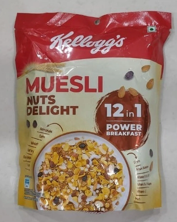 KALLOGGS MUESLI NUTS DEL - 240 GM, NUTS DELIGHT