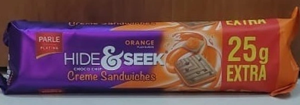 PARLE HIDE & SEEK - 100 GM, ORANGE CREME