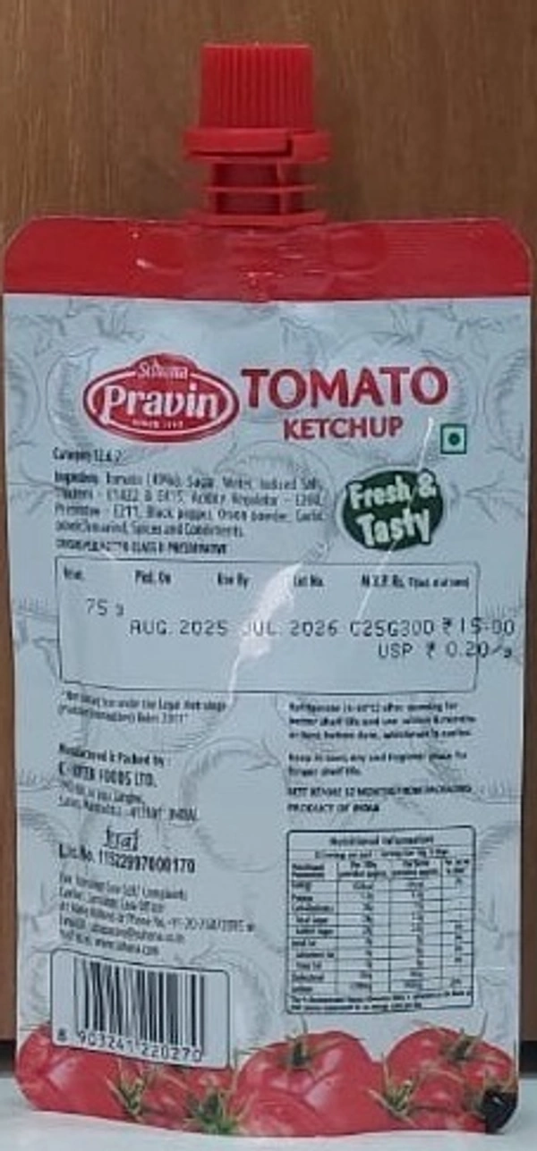 SUHANA TOMATO KETCHUP - 85 G