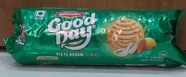 BRITANNIA GOOD DAY BISCUITS - 100 G, Pista Badam