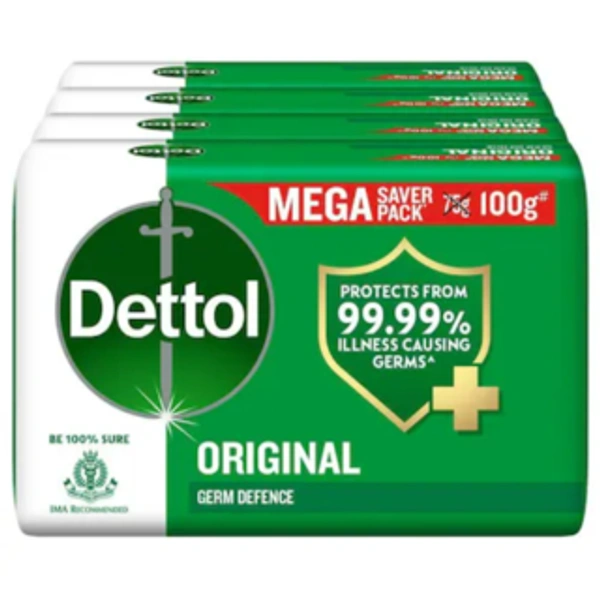 DETTOL ORIGINAL SOAP 4 pcs - 100 Grams