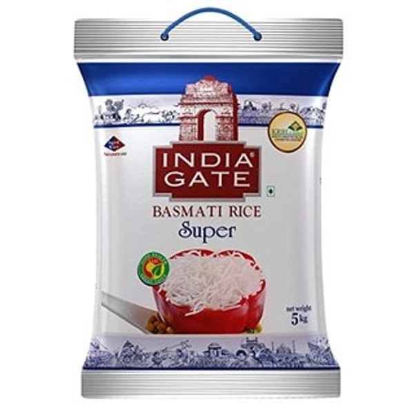 INDIA GATE BASMATI RICE - 5 Kg + 1 KG FREE, SUPER