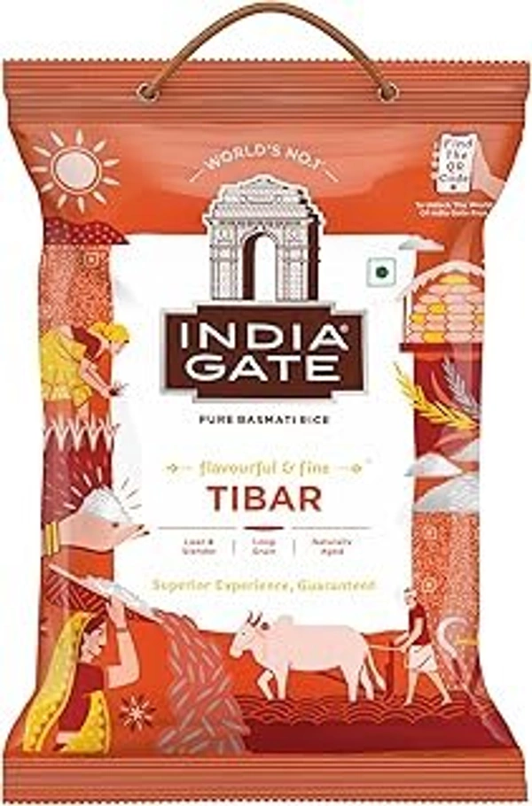 INDIA GATE BASMATI RICE TIBAR - 5 Kg