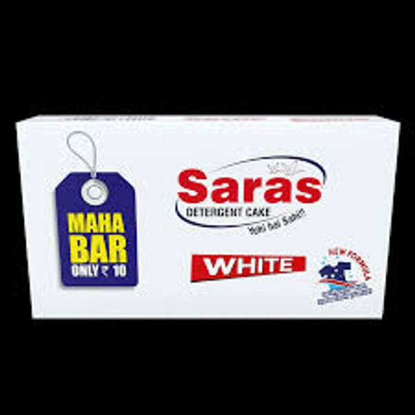 SARAS DETERGENT(WHITE)CAKE 200 G - 1 PCS