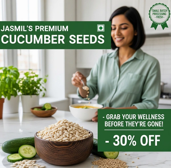 Jasmil's Nutritional Cucumber Seeds | Jasmil Spices - 250g