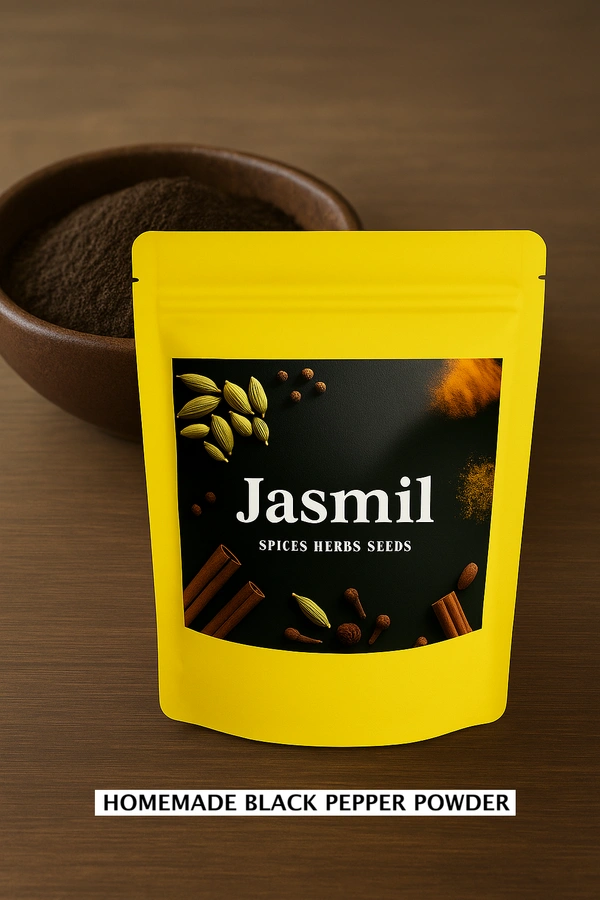 Homemade Black Pepper Powder | Jasmil Spices - 100g