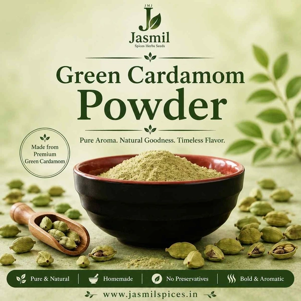 Homemade Green Cardamom Powder | Jasmil Spices