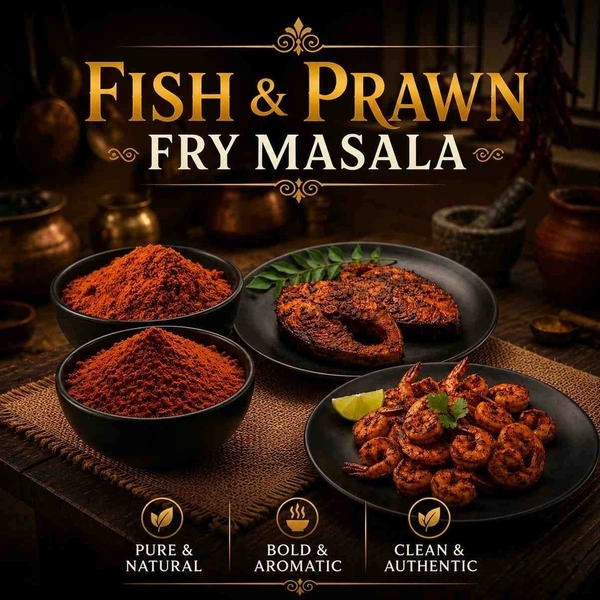 Prawn and Fish Fry Masala Combo | Each 150g | Homemade | Jasmil Spices