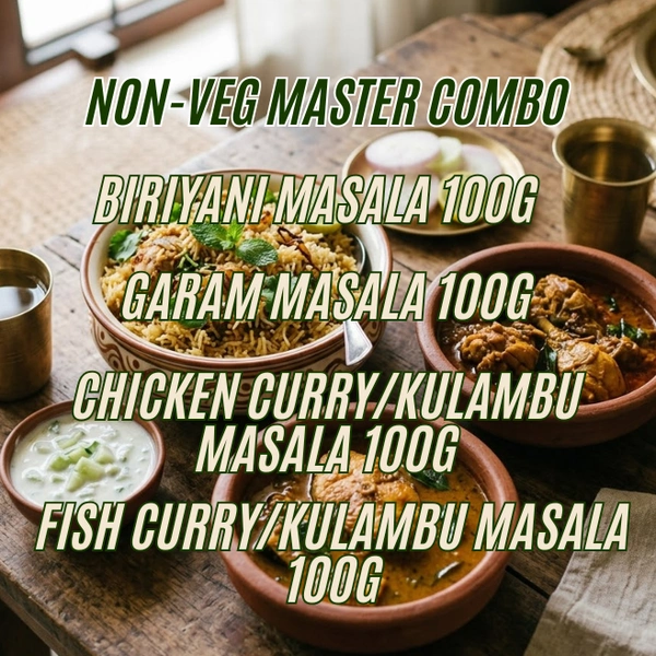 Non Veg Master Combo | 4 in 1 Homemade Masala Pack
