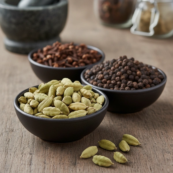 Green Cardamom, Black Pepper, Cloves Combo | Jasmil Spices