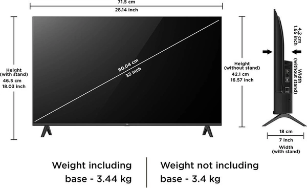TCL 32 FHD SMART LED TV 32S5500AF - 32S5500AF