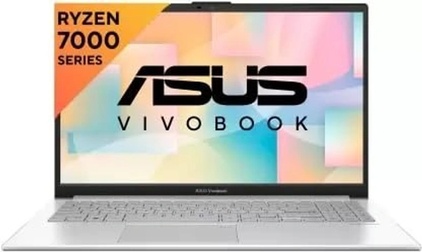 ASUS Vivobook Go 15 (2023), AMD Ryzen 3 7320U, 15.6-inch (39.62 cm) FHD, Thin & Light Laptop (8GB/512GB SSD/Windows 11/Office 2021/Alexa Built-in/Cool Silver/1.63 kg), E1504FA-NJ321WS - 39.62 cm (15.6 Inch), Silver, Ryzen 7 Hexa Core, 512 GB, 8 GB, LPDDR5, 7320U, up to 4.1GHz, SSD, NO, AMD, 6MB, AMD Radeon AMD, Windows 11 Home, Laptop, Power Adaptor, User Guide, Warranty Documents