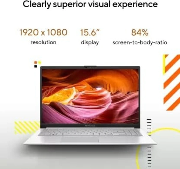 ASUS Vivobook Go 15 (2023), AMD Ryzen 3 7320U, 15.6-inch (39.62 cm) FHD, Thin & Light Laptop (8GB/512GB SSD/Windows 11/Office 2021/Alexa Built-in/Cool Silver/1.63 kg), E1504FA-NJ321WS - 39.62 cm (15.6 Inch), Silver, Ryzen 7 Hexa Core, 512 GB, 8 GB, LPDDR5, 7320U, up to 4.1GHz, SSD, NO, AMD, 6MB, AMD Radeon AMD, Windows 11 Home, Laptop, Power Adaptor, User Guide, Warranty Documents