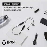 Sony WI-C100 Wireless Headphones with Customizable Equalizer for Deep Bass & 25 Hrs Battery, DSEE-Upscale, Splash Proof, 360RA, Fast Pair, in-Ear Bluetooth Headset with mic for Phone Calls - WI-C100