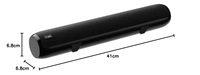 boAt Boat Aavante Bar 610, 25W Signature Sound, 2.0 CH with Dual Passive Radiators, 7 HRS Battery, Sleek Design, Multi Connectivity, Bluetooth Sound Bar, Soundbar Speaker (Charcoal Black) - BAR 610 25W