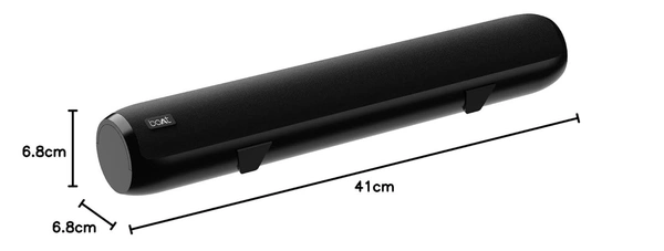 boAt Boat Aavante Bar 610, 25W Signature Sound, 2.0 CH with Dual Passive Radiators, 7 HRS Battery, Sleek Design, Multi Connectivity, Bluetooth Sound Bar, Soundbar Speaker (Charcoal Black) - BAR 610 25W
