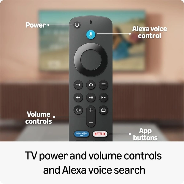 Amazon Fire TV Stick HD (newest model), Alexa Voice Remote with TV power & volume controls, full HD streaming device - TV STICK HD, Black