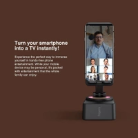 FINGERS Mini MOT (My-Own-TV) Bluetooth & USB Portable Speaker-Cum-Mobile Stand with 360ยฐ Rotation (Dazzling RGB Lights, 6-Hour Playback, Built-in Mic) - Rich Black - MINIMOT 5W