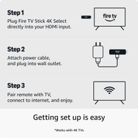 Amazon Fire TV Stick 4K Select (newest model), start streaming in 4K, Alexa voice search, stream lakhs of movies & episodes, free and live TV - Black, 8 GB