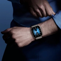 Noise Pro 6 Max Smart Watch:Intelligent with Noise AI, Endless AI Watch Faces, AI Companion, 1.96” AMOLED, Stainless Steel Build, Built-in GPS, 5 ATM, EN2 Processor, for iOS & Android(Chrome Black) - PRO 6 MAX