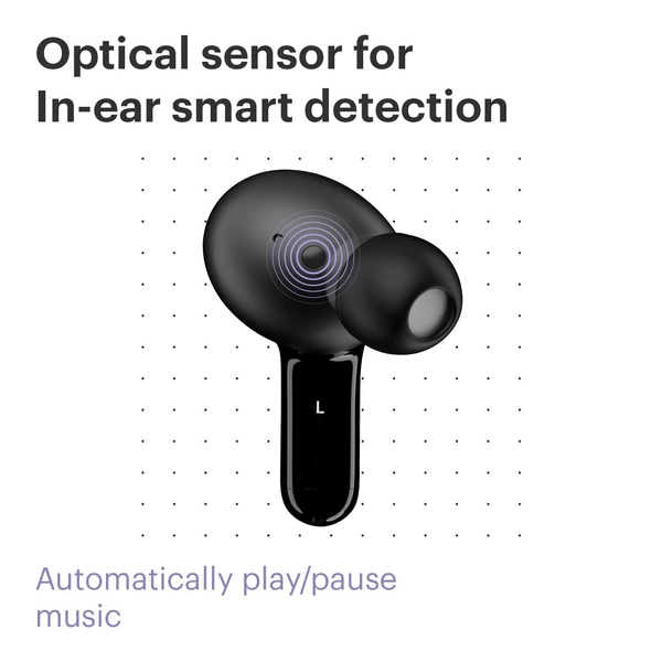 Noise Buds Pop Truly Wireless Earbuds with Environmental Cancellation & Quad Mic for Crisp Calling| Transparency Mode & in-Ear Detection, 30-Hour Playtime with Type C Charging - POP BUDS