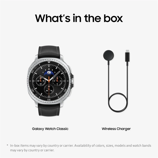 Samsung Galaxy Watch8 Classic (46mm LTE, Black) with 3nm Processor | Dual GPS | Sapphire Glass & Stainless Steel | 5ATM & IP68 | BP, ECG, IHRN & Vascular Load Monitoring | Anti-oxidant Index - WATCH 8 CLASSIC