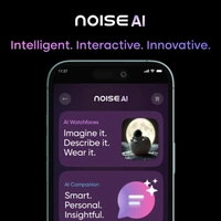 Noise Pro 6 Max Smart Watch:Intelligent with Noise AI, Endless AI Watch Faces, AI Companion, 1.96” AMOLED, Stainless Steel Build, Built-in GPS, 5 ATM, EN2 Processor, for iOS & Android(Chrome Black) - PRO 6 MAX