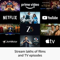 Amazon Fire TV Stick 4K Select (newest model), start streaming in 4K, Alexa voice search, stream lakhs of movies & episodes, free and live TV - Black, 8 GB