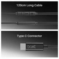 boAt Boat Bassheads 90C Earphone (Black) - BASSHEAD 90-C