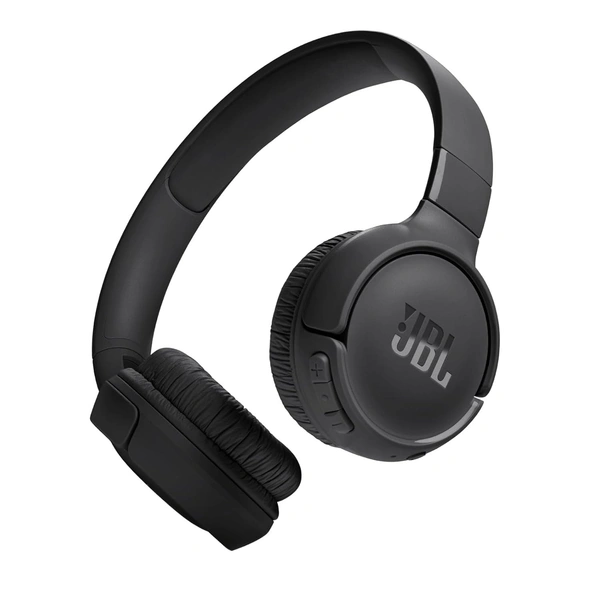 JBL Tune 520BT Wireless On Ear Headphones with Mic, Upto 57H Battery, Speed Charge : 5 Min Charge Gives Up to 3H of Playback, Multipoint Connect, Customizable Bass with Headphones App, BT 5.3 - TUNE 520BT