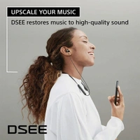 Sony WI-C100 Wireless Headphones with Customizable Equalizer for Deep Bass & 25 Hrs Battery, DSEE-Upscale, Splash Proof, 360RA, Fast Pair, in-Ear Bluetooth Headset with mic for Phone Calls - WI-C100