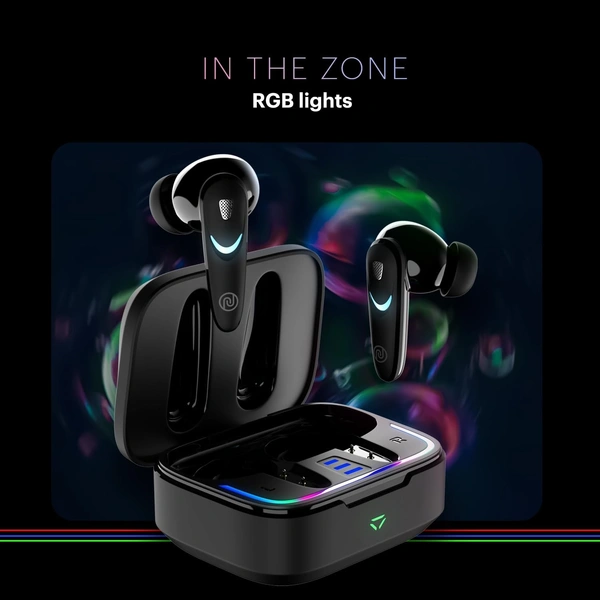 Noise Newly Launched Buds Combat X in Ear Truly Wireless Gaming Earbuds with 40Ms Low Latency, 60H of Playtime, Spatial Audio, RGB Lights,Instacharge(10 Min=180 Min),10Mm Driver,Bt V5.3 - COMBAT X