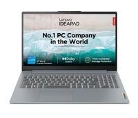 Lenovo LENOVO IDEAPAD SLIM 3 15/12TH/16GB/512GB/WIN11+MSO (83ER00MCIN) 15.6INCH - 39.62 cm (15.6 Inch), Arctic Grey, Core i5, 12th Gen, 512 GB, 16GB, LPDDR5, 12450H, up to 4.40 GHz, SSD, NO, Intel, Windows 11 Home, Laptop, Power Adaptor, User Guide, Warranty Documents