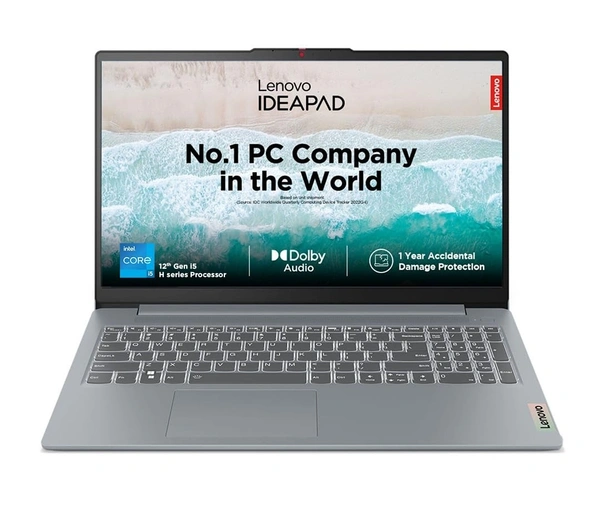 Lenovo LENOVO IDEAPAD SLIM 3 15/12TH/16GB/512GB/WIN11+MSO (83ER00MCIN) 15.6INCH - 39.62 cm (15.6 Inch), Arctic Grey, Core i5, 12th Gen, 512 GB, 16GB, LPDDR5, 12450H, up to 4.40 GHz, SSD, NO, Intel, Windows 11 Home, Laptop, Power Adaptor, User Guide, Warranty Documents