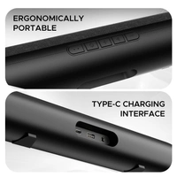 boAt Boat Aavante Bar 610, 25W Signature Sound, 2.0 CH with Dual Passive Radiators, 7 HRS Battery, Sleek Design, Multi Connectivity, Bluetooth Sound Bar, Soundbar Speaker (Charcoal Black) - BAR 610 25W