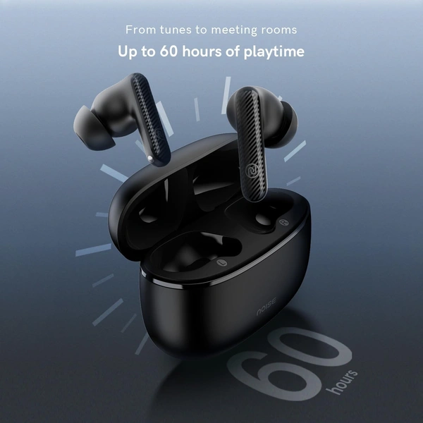 Noise Aura Buds in Ear Truly Wireless Earbuds with 60H of Playtime, Quad Mic with ENC, Dual Device Pairing, Instacharge(10 Min=150 Min),12Mm Polymer Composite Driver,BT V5.3 - AURA BUDS
