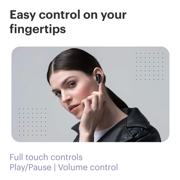 Noise Buds Pop Truly Wireless Earbuds with Environmental Cancellation & Quad Mic for Crisp Calling| Transparency Mode & in-Ear Detection, 30-Hour Playtime with Type C Charging - POP BUDS