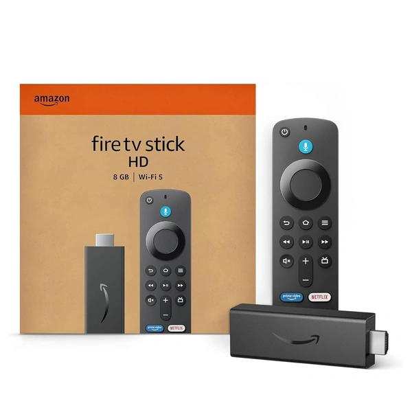 Amazon Fire TV Stick HD (newest model), Alexa Voice Remote with TV power & volume controls, full HD streaming device - TV STICK HD, Black