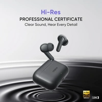 REALME realme Buds T200 True Wireless Earbuds with Hi-Res Audio, 12.4mm Dynamic Bass Drivers, 32 dB ANC, Quad Mic, 45ms Latency, Upto 50 Hrs Playback, Fast Charge, IP55 Rated, BT 5.4 - T200