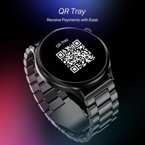 boAt Boat Lunar Discovery Pro, 1.39" Display, Premium Metal Build, Round Dial, Emergency SOS, Functional Crown, Multiple Sports Modes, HR,SpO2 & Sleep Tracking, Smart Watch for Men & Women - DISCOVERY PRO