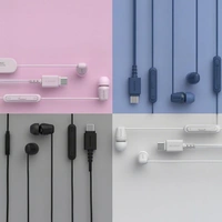 Sony IER-EX15C Wired in Ear Type C Headphones, in-Line Remote for Volume & Mute Function with Mic, Tangle Free Serration Wire, Compatible with USB-C Devices, High Sound Quality - IER-EX15C