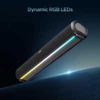 boAt Aavante Bar 950 Bluetooth Soundbar w/ 40W Signature Sound,RGB,Dual Passive Radiators, Up to 7 hrs Playback, Free Music Streaming on JioSaavn, Bluetooth Sound Bar, Soundbar Speaker (Premium Black) - BAR 950 40W