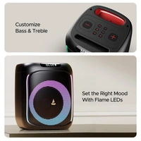 Boat Partypal 185 Speaker with 50 W Signature Sound, Up to 6 hrs Playtime, TWS Mode, Bluetooth v5.0, AUX Port, & USB Type-C Port - PARTYPAL 185