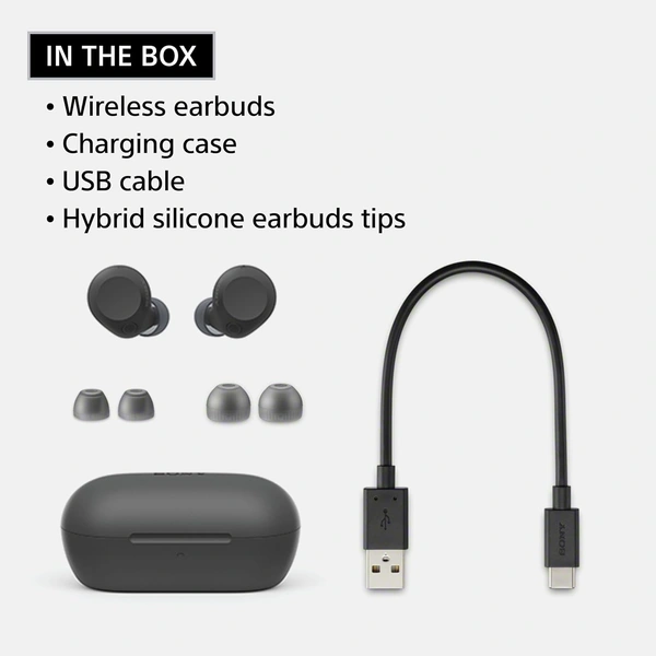 Sony Sony WF-C710N | Dual Noise Cancellation Wireless Bluetooth in Ear Earbuds | AI Call Quality | 40Hrs Battery W/O ANC | 30Hrs Battery with ANC - C710