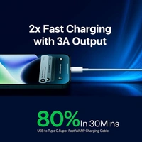 REALME Realme 45W Supervooc Charger with 1M Type-C Fast Charging Cable|Dash/Wrap/Vooc/Superdart/Dart|45Watt Adapter for Realme Narzo 80 Lite/90x/80 Pro/90/P4x/15T/15C/P3 Lite/C75/C71/GT 7/GT 7T/P3 Pro/GT 6 - 45W