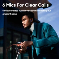 REALME realme Buds Air 5 Truly Wireless in Ear Earbuds with 50dB ANC, 12.4mm Mega Titanized Dynamic Bass Driver, Upto 38Hrs Battery with Fast Charging & 45ms Ultra-Low Latency for Gaming - AIR 5