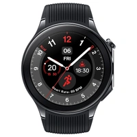 OnePlus Watch 2 with Wear OS 4,Snapdragon W5 Chipset,Upto 100hrs battery life,1.43’’ AMOLED Display, Stainless Steel & Sapphire Crystal build,Dual Frequency GPS, 5 ATM, IP68 & BT Calling (Black Steel) - WATCH 2