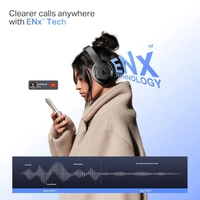 boAt Boat Rockerz 512 ANC,(~40dB) Hybrid ANC, 80H Battery, 40mm Drivers, 40ms Low Latency, ENx Tech,Stream Ad Free Music via App Support, Bluetooth Headphones, Wireless Headphone with Mic - Rockerz 512 ANC